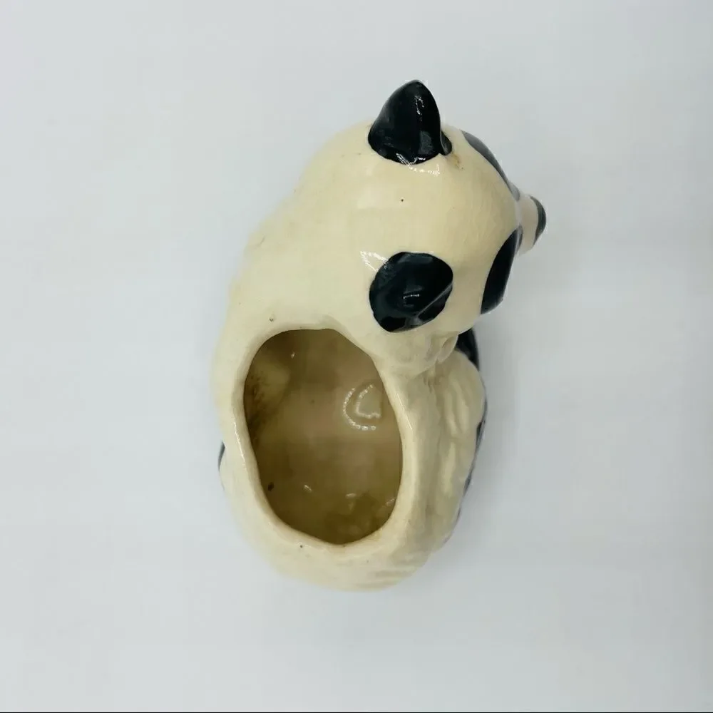Vintage Small Panda Planter